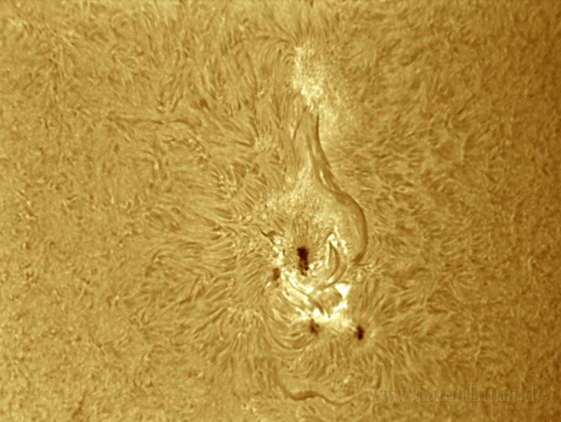 Sonne3.jpg - Sonnenflecken und Flares